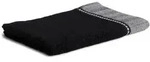 M&Ouml;VE Frottierserie Brooklyn Uni Fischgratbord&uuml;re black G&auml;stetuch 30x50 cm