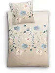 Kleine Wolke Bettw&auml;sche Satin Malva Sandbeige 135 x 200 cm / 80 x 80 cm