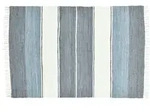 THEKO Handwebteppich Happy Design Stripes anthrazit 160 cm x 230 cm