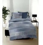 kaeppel Bettw&auml;sche Satin Timeless blau 155x220 cm + 80x80 cm