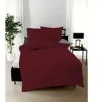 kaeppel Bettw&auml;sche Satin Uni burgund 200x200 cm + 2x80x80 cm