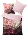 Kleine Wolke Bettw&auml;sche Rosemarie Bordeaux Standard Bettbezug 135x200,...