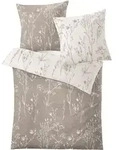 Kleine Wolke Bettw&auml;sche Savannah Taupe Komfort Bettbezug 155x220, Kissenbezug