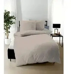 kaeppel Bettw&auml;sche Satin Uni cappuccino 200x200 cm + 2x80x80 cm