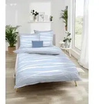 kaeppel Bettw&auml;sche Satin Motion Colours hellblau 155x220 cm + 80x80 cm