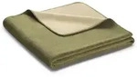 Biederlack Wohndecke Melange-Doubleface oliv-sahara 150x200 cm