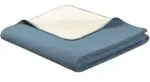 Biederlack Wohndecke Doubleface blue heaven-ecru 150x200 cm