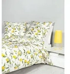 Janine Bettw&auml;sche modern art S Mako-Satin 42104 zitronengelb 155x200 cm +...