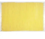 TEPGO Handwebteppich Dream Cotton Gelb 40 cm x 60 cm