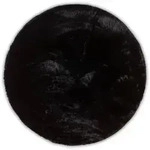 Gino Falcone Teppich Chiara black &Oslash; 90 cm