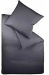 fleuresse Bettw&auml;sche Mako Satin Colours 009100-9031 anthrazit 240x220 cm + 2x80x80