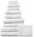 RHOMTUFT Frottierserie PRINCESS wei&szlig; Seiftuch 30 x 30 cm