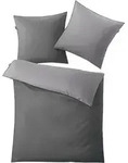 Kleine Wolke Bettw&auml;sche Linda Silbergrau Standard Bettbezug 135x200, Kissenbezug