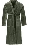 Vossen Bademantel Feeling-L mud green M