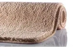 GRUND Badteppich MELANGE Beige 47x50 cm Deckelbezug