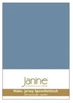 Janine Spannbetttuch Mako-Feinjersey 5007 denimblau 150x200 cm