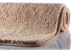 GRUND Badteppich MELANGE Beige 50x60 cm WC-Vorleger mit Ausschnitt