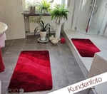 Kleine Wolke Badteppich Ocean Granat 70 cm x 120 cm
