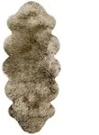 Heitmann Felle Australisches Premium Doppel-Lammfell, Braun mit hellen Spitzen, ca.