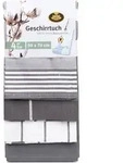 G&ouml;zze Geschirrtuch aus Bio-Baumwolle mit Aufh&auml;ngeschlaufe anthrazit 50x70 cm