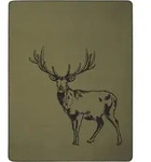 Biederlack Wohndecke Deer Green 150x200 cm