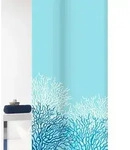 GRUND Duschvorhang Reef wei&szlig;/blau 180x200 cm