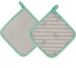 Vossen Topflappen-Set Oven Chic stone, 2 St&uuml;ck