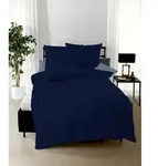 kaeppel Bettw&auml;sche Satin Uni marine 155x220 cm + 80x80 cm
