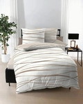 kaeppel Bettw&auml;sche Satin Motion natur 200x200 cm + 2x80x80 cm