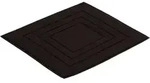 Vossen Badteppich Feeling schwarz 60 x 60 cm
