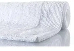RHOMTUFT Badteppich PRESTIGE/EXQUISIT wei&szlig; 50 cm x 75 cm