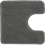 Kleine Wolke Badteppich Relax Anthrazit 55 cm x 55 cm WC-Vorleger mit Ausschnitt