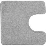 Kleine Wolke Badteppich Relax Grau 55 cm x 55 cm WC-Vorleger mit Ausschnitt