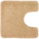 Kleine Wolke Badteppich Relax Champagner 55 cm x 55 cm WC-Vorleger mit Ausschnitt