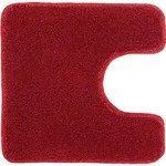 Kleine Wolke Badteppich Relax Rubin 55 cm x 55 cm WC-Vorleger mit Ausschnitt