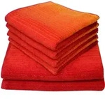 Dyckhoff Bio-Frottierserie Colori rot Duschtuch 70 x 140 cm