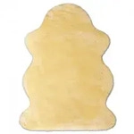 Heitmann Felle Baby-Lammfell Gold-Beige, geschoren, Fellma&szlig; ca. 85 - 95 cm lang