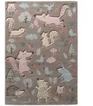 Sigikid Kinderteppich Forest SK-21965-070 taupe 120x170