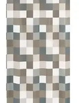 Kleine Wolke Duschvorhang Check Taupe 180 x 200 cm (Breite x H&ouml;he)