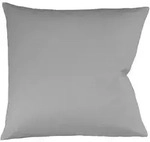 fleuresse Bettw&auml;sche Mako Satin Colours 009100-9021 grau Kissenh&uuml;lle 80x80 cm