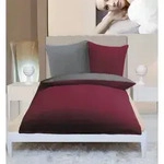 G&ouml;zze Wendebettw&auml;sche in Cashmere-Qualit&auml;t bordeaux/anthrazit 300 g/m2 Komfort