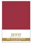 Janine Spannbetttuch Mako-Feinjersey 5007 granat 200x200 cm