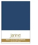 Janine Spannbetttuch Mako-Feinjersey 5007 marine 150x200 cm