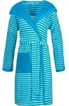 ESPRIT Bademantel Striped Hoody turquoise L