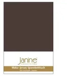 Janine Spannbetttuch Mako-Feinjersey 5007 dunkelbraun 200x200 cm