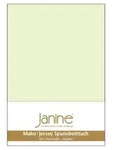 Janine Spannbetttuch Mako-Feinjersey 5007 limone 200x200 cm