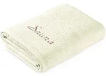 frottana Pearl Saunatuch Uni 80x200 cm mit Stickerei ivory