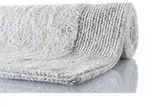 RHOMTUFT Badteppich PRESTIGE/EXQUISIT perlgrau 60 cm x 100 cm oval