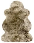 Heitmann Felle Australisches Premium Lammfell, Braun mit hellen Spitzen, ca. 100 x 68