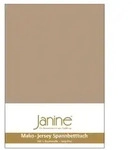 Janine Spannbetttuch Mako-Feinjersey 5007 nougat 100x200 cm
